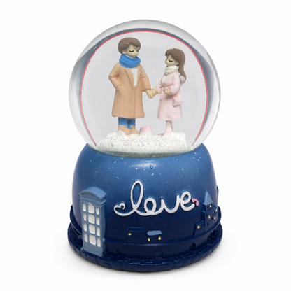 Couple Snow Globe Love Showpiece front view