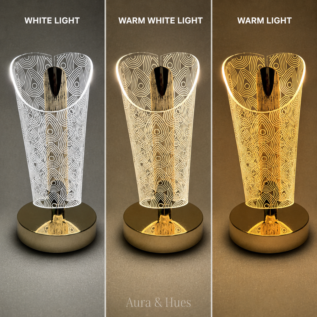 Aura & Hues Table Lamp - White background product shot