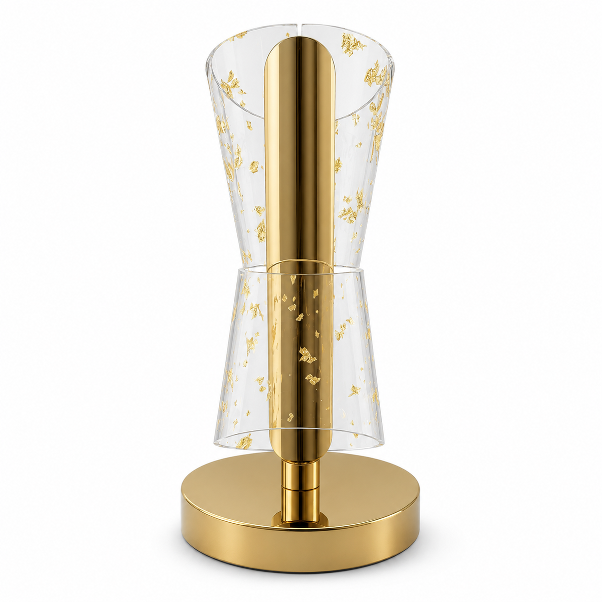 Gold Leaf Elegance Table Lamp - lifestyle scenes in dining, living, hotel and reception