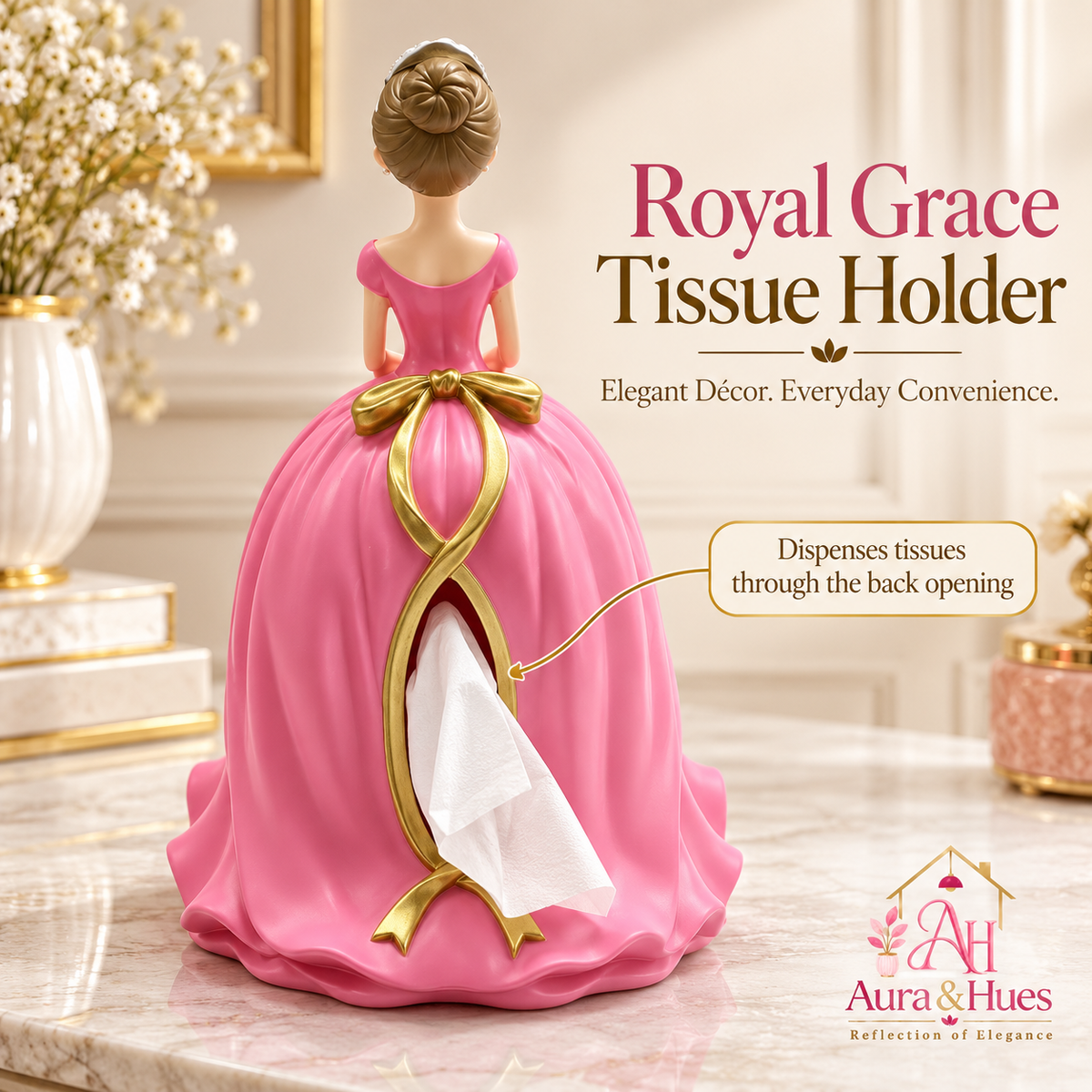 Girl Tissue Holder(pink)