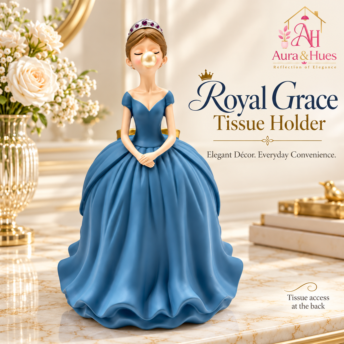 Girl Tissue Holder(blue)