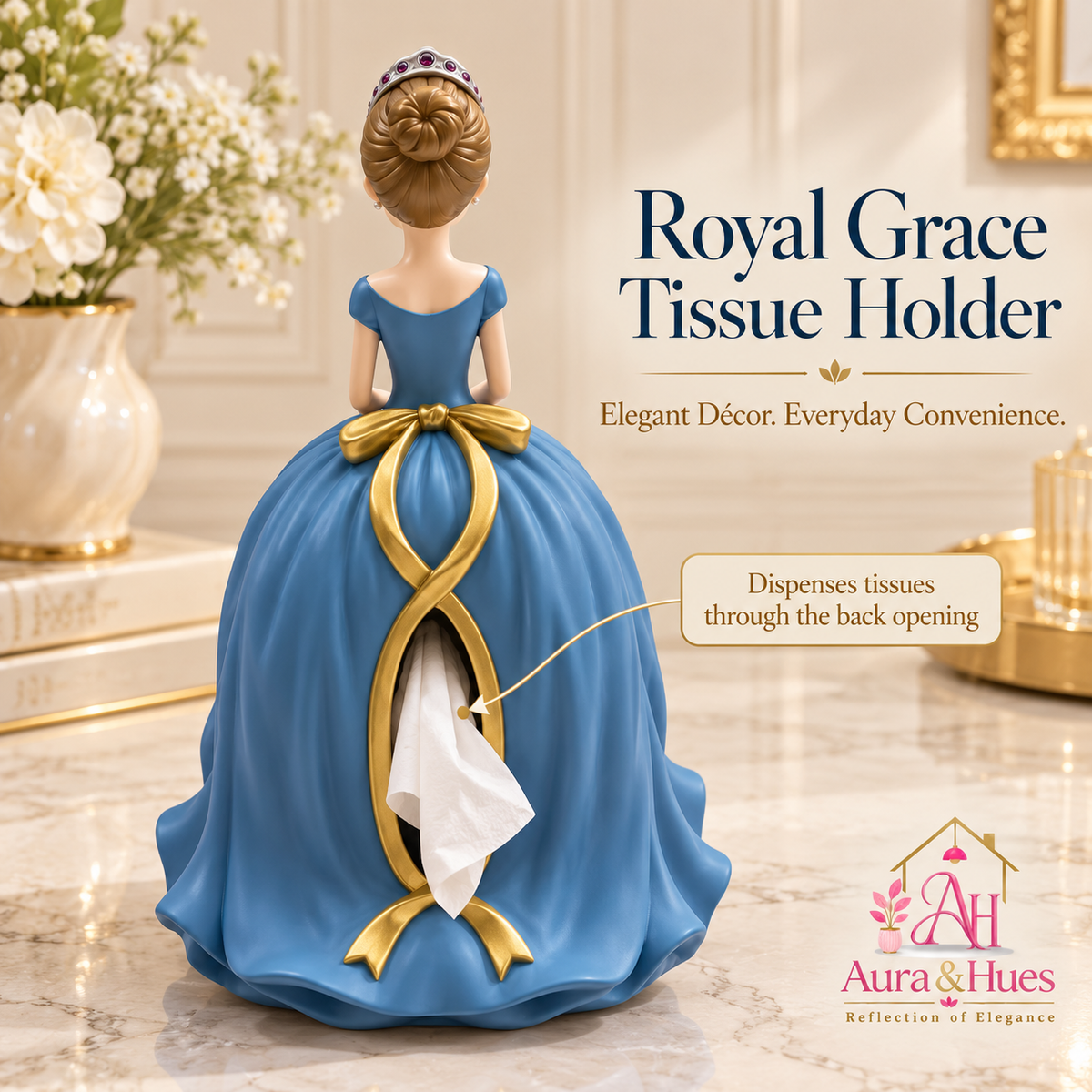 Girl Tissue Holder(blue)