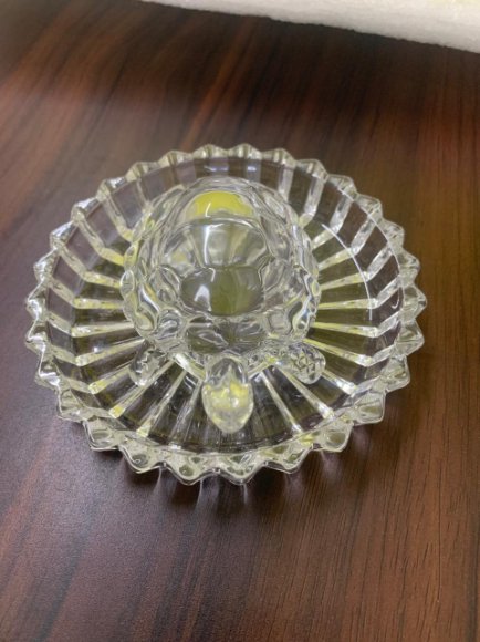 Premium Crystal Turtle Decorative Showpiece with Crystal Tray/ Luxury Feng Shui Tortoise Figurine