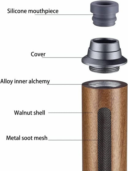Aura & Hues Portable Ashtray with Built-in Cigarette Lighter